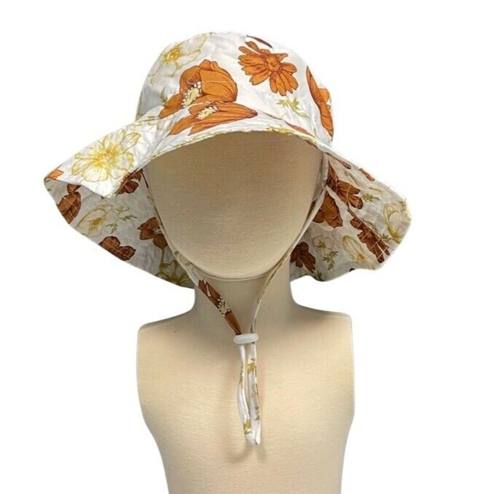 Antique Florals Kids Bucket Hat Approx Size 3-5Y NEW‎